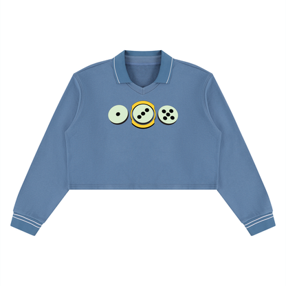 Women’s Crop Collared Sweatshirt