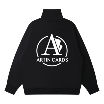 Quarter-Zip Drop Shoulder Sweatshirt