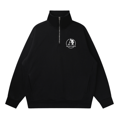 Quarter-Zip Drop Shoulder Sweatshirt