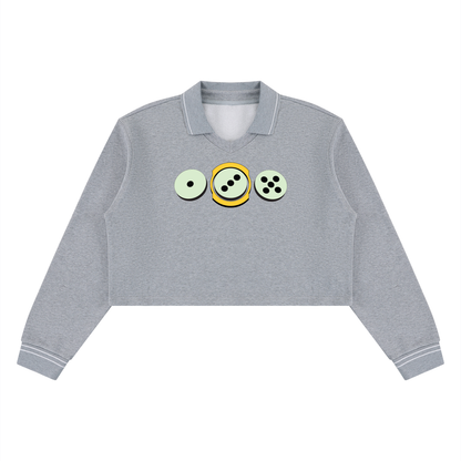 Women’s Crop Collared Sweatshirt